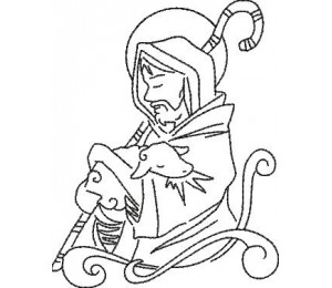 Stickserie - Moments with Jesus Schaf